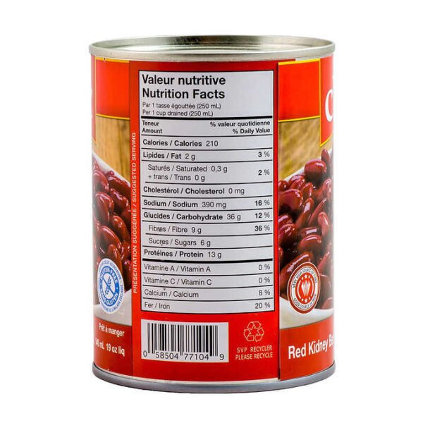 Clic Red Kidney Beans, 12 x 540 mL - Image 2