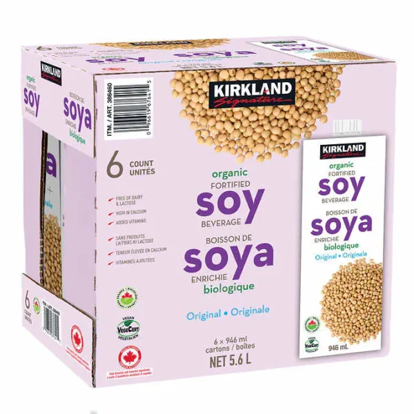 Kirkland Signature Organic Soy Beverage, 946 mL, 6-count